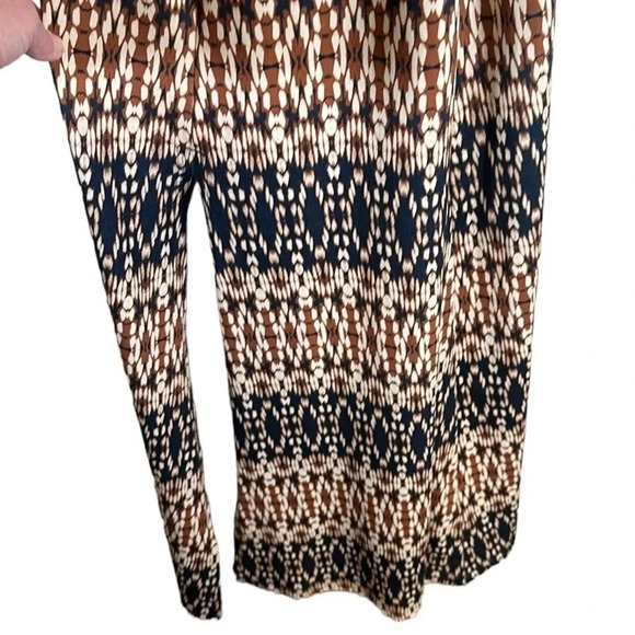 Eddie Bauer Travex Knit Geometric Cross Back Maxi Sun Dress Size Small Summer - Picture 4 of 8